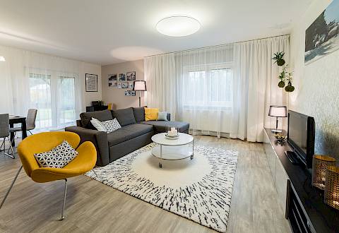 Interiérový design: rekonstrukce obývacího pokoje s pracovním koutkem na Vyškovsku